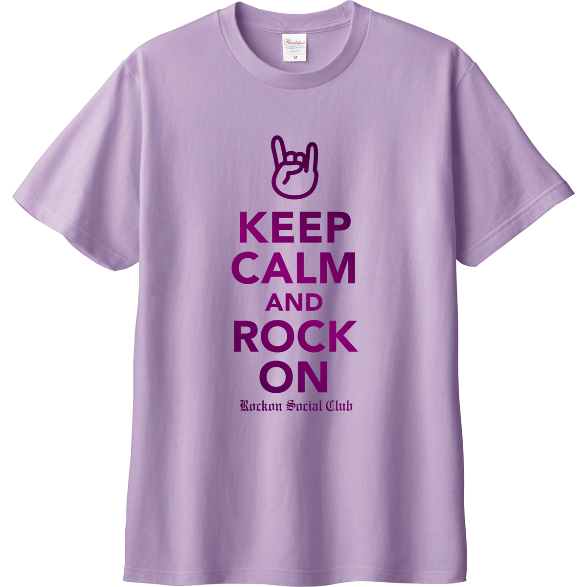 KEEP CALM TEE LIGHT PURPLE