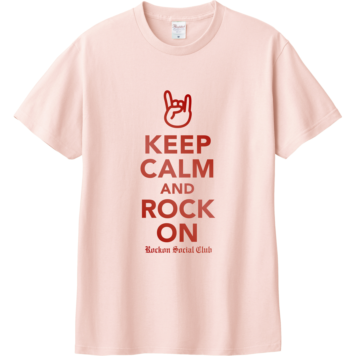 KEEP CALM TEE LIGHT PINK